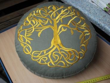 Preview: Meditationskissen Baum des Lebens Baumwolle BIO (OCS) 33x17cm Preview: Meditationskissen Baum des Lebens Baumwolle BIO (OCS) 33x17cm