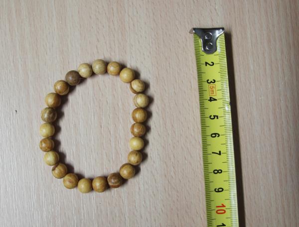 Palo Santo Armband runde Perlen M elastisch